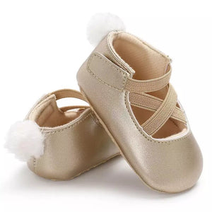Soft Sole Ballet Slippers in Gold